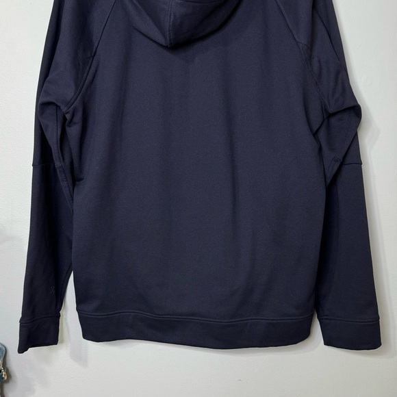 Lululemon City Sweat Pullover Hoodie Tech Fleece Athletic Sweatshirt Navy Large - Picture 10 of 13